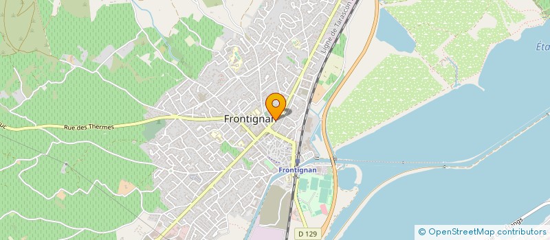 localisation de l'entreprise IMPRIMERIE SUD LISTING à FRONTIGNAN