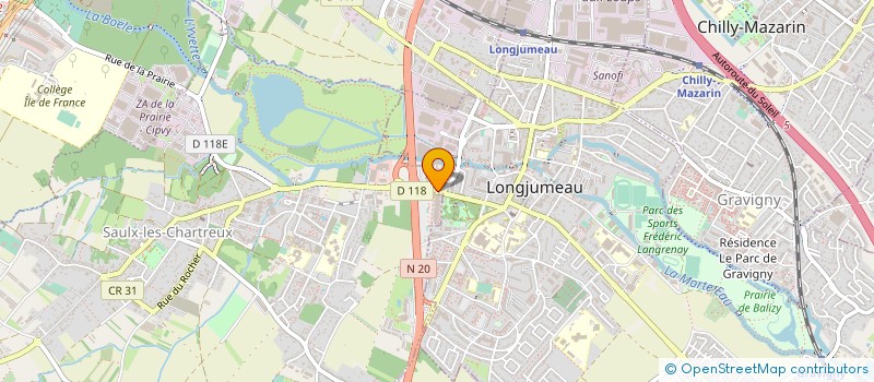 localisation de l'entreprise IMPRIMERIE TANTON ET GAUTHIER à LONGJUMEAU