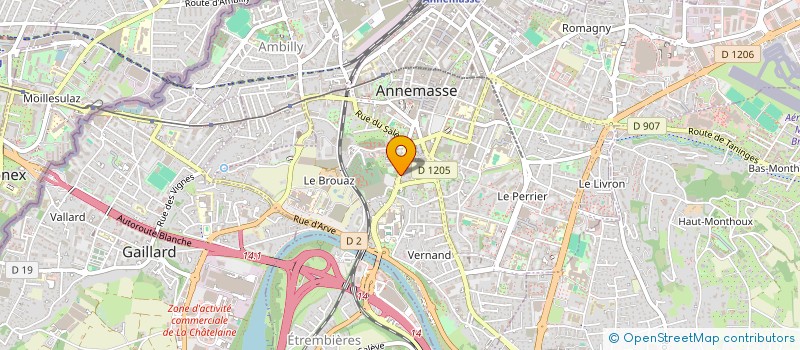 localisation de l'entreprise IMPRIMERIE TAPPONIER à ANNEMASSE