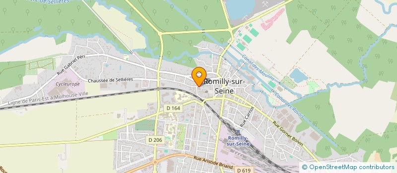 localisation de l'entreprise IMPRIMERIE THIEBAUT  ROMILLY-SUR-SEINE