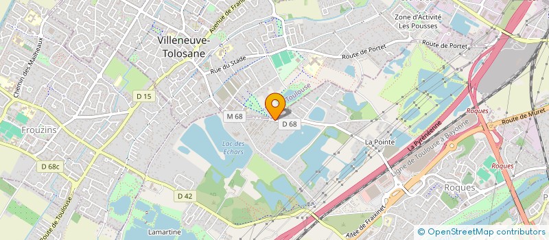 localisation de l'entreprise IMPRIMERIE TOLOSANE à ROQUES