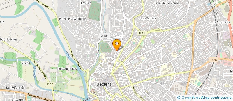 localisation de l'entreprise IMPRIMERIE TYP'OFFSET à BEZIERS