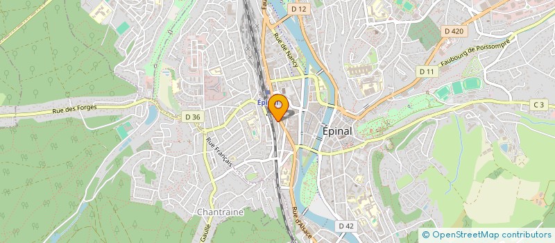 localisation de l'entreprise IMPRIMERIE V. IDOUX à EPINAL