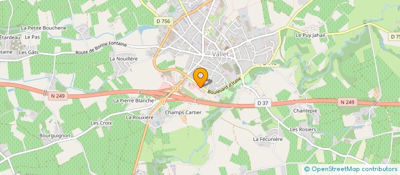 localisation de l'entreprise IMPRIMERIE VALLET OFFSET à VALLET