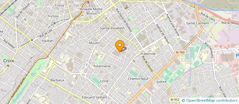 localisation de l'entreprise IMPRIMERIE VANAERDE à ROUBAIX