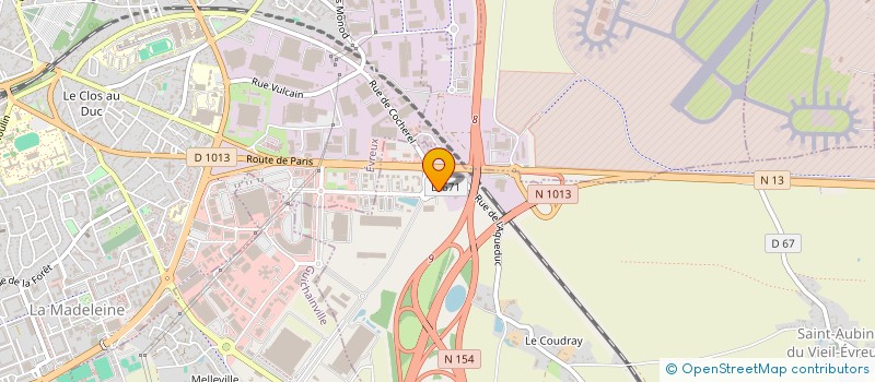 localisation de l'entreprise IMPRIMERIE VERT VILLAGE à LE VIEIL-EVREUX