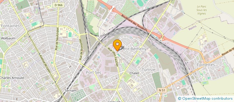 localisation de l'entreprise IMPRIMERIE VERTJADE à BETHENY