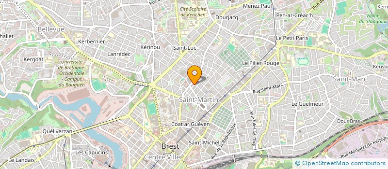 localisation de l'entreprise IMPRIMERIE VIGIER à BREST