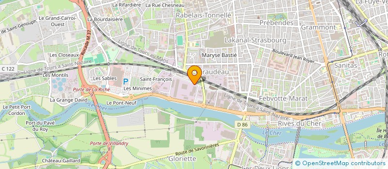 localisation de l'entreprise IMPRIMERIE VINCENT à TOURS