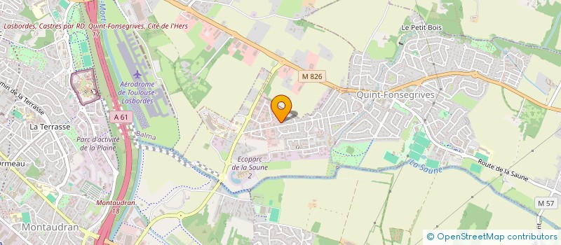 localisation de l'entreprise IMPRIMERIES FOURNIE  QUINT-FONSEGRIVES