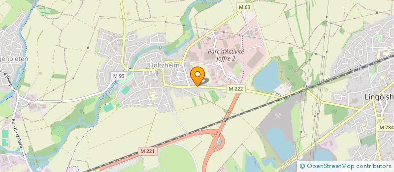 localisation de l'entreprise IMPRIMERIES REUNIES à HOLTZHEIM