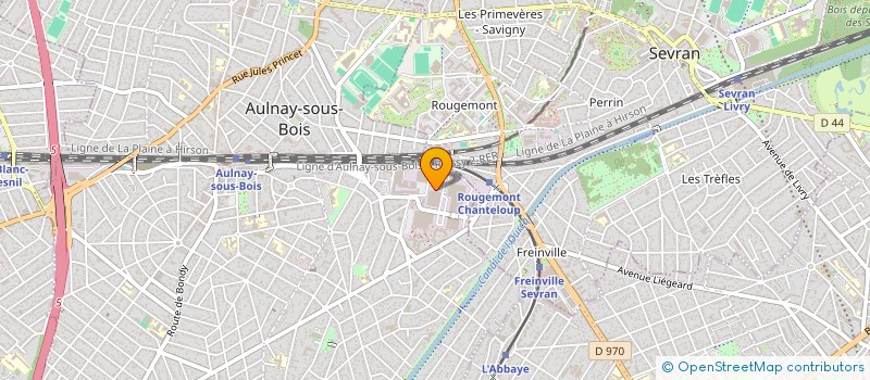 localisation de l'entreprise IMPRIMEURS ET ASSOCIES à AULNAY SOUS BOIS