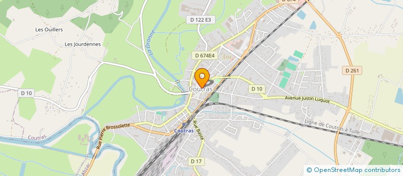 localisation de l'entreprise IMPRIVIT GRAPHIQUE SARL  COUTRAS