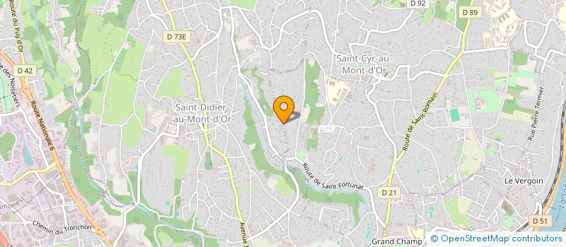 localisation de l'entreprise IMPRO  SAINT-CYR-AU-MONT-D'OR