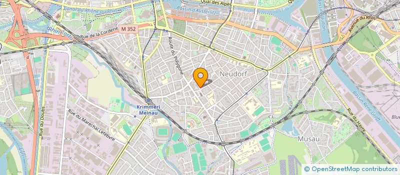 localisation de l'entreprise IMPRO ALSACE à STRASBOURG