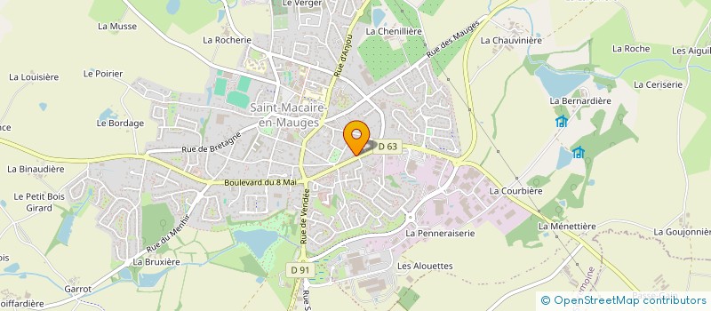 localisation de l'entreprise IMPRO ECLAIRAGE à SEVREMOINE