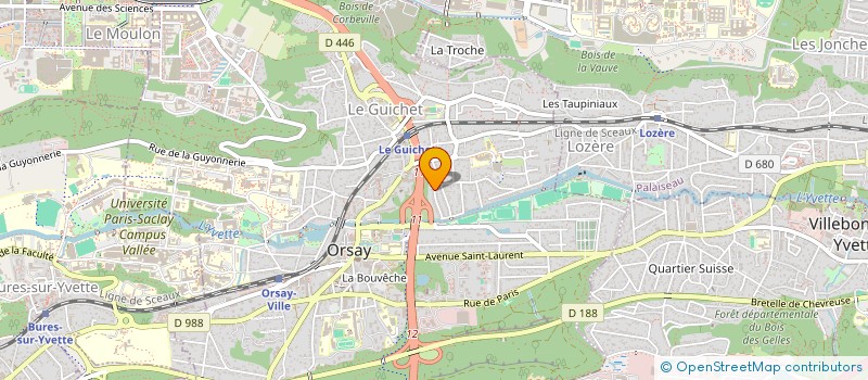 localisation de l'entreprise IMPRO PRIMO à ORSAY