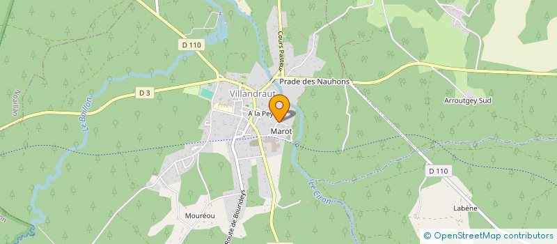 localisation de l'entreprise IMPROCESSUS VARIABLE  VILLANDRAUT