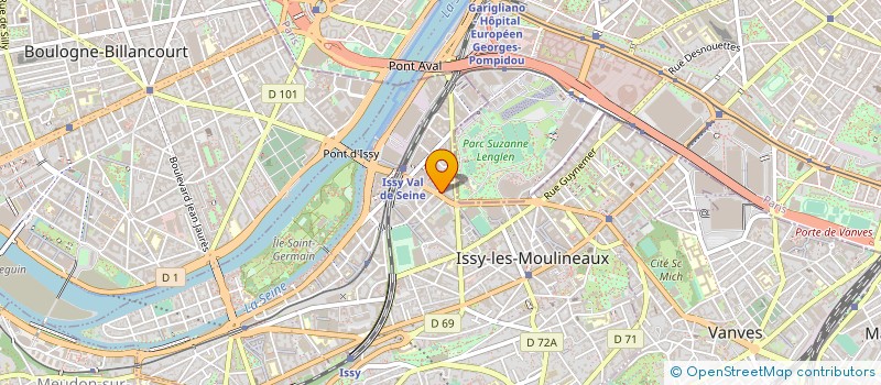 localisation de l'entreprise IMPROGLIO à ISSY-LES-MOULINEAUX