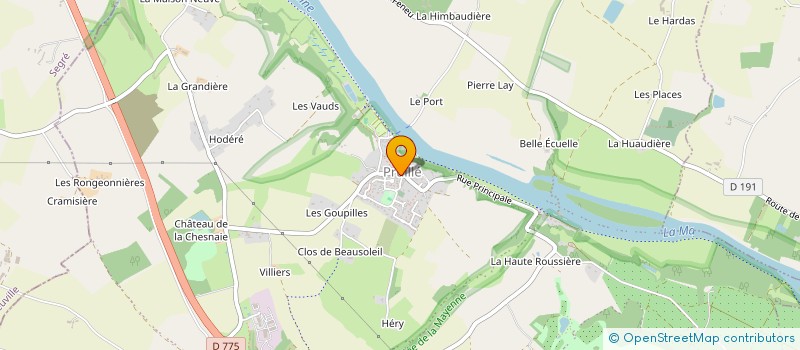 localisation de l'entreprise IMPROMPTUE  LONGUENEE-EN-ANJOU