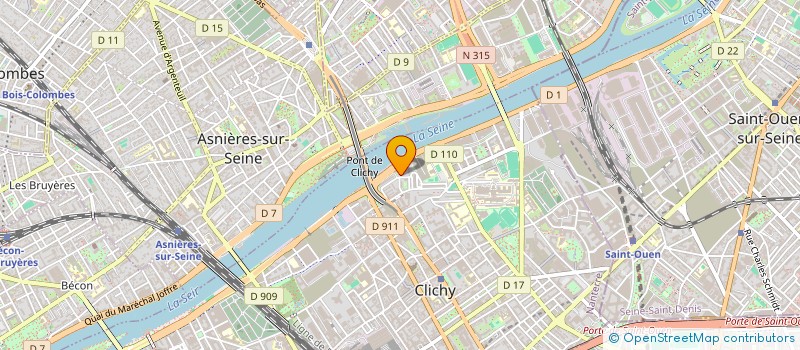 localisation de l'entreprise IMPROSMOSE à CLICHY