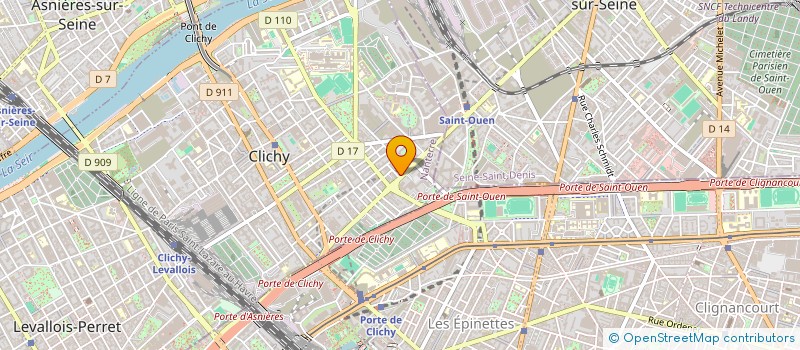 localisation de l'entreprise IMPROVENESS à CLICHY