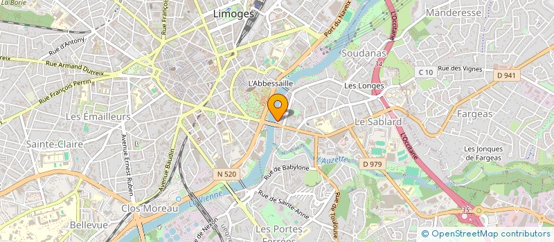 localisation de l'entreprise IMPROVISION à LIMOGES