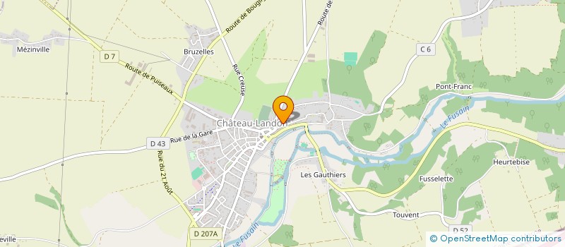 localisation de l'entreprise IMPRUDANSES  CHATEAU-LANDON