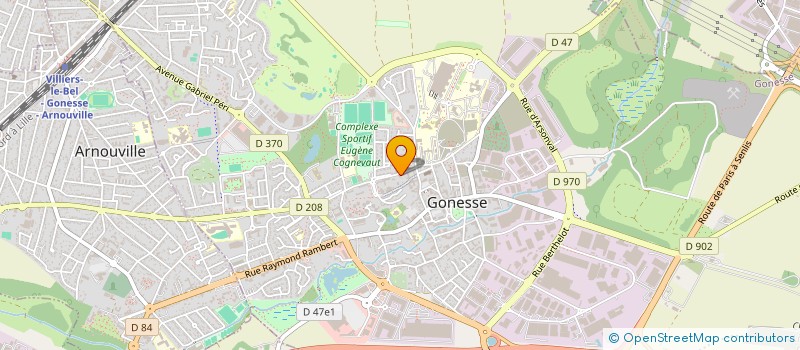 localisation de l'entreprise IMPULS FIBRE à GONESSE