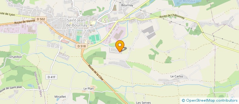 localisation de l'entreprise IMPULS'GYM  SAINT-JEAN-DE-BOURNAY