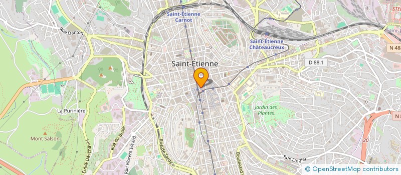 localisation de l'entreprise IMPULS PRET A PORTER ST ETIENNE à SAINT-ETIENNE