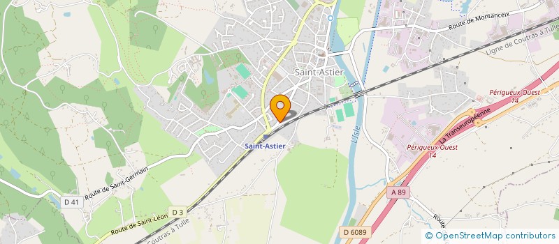 localisation de l'entreprise IMPULS'&VOUS à SAINT-ASTIER
