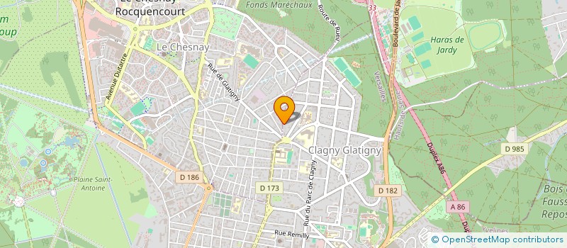 localisation de l'entreprise IMPULSE à VERSAILLES