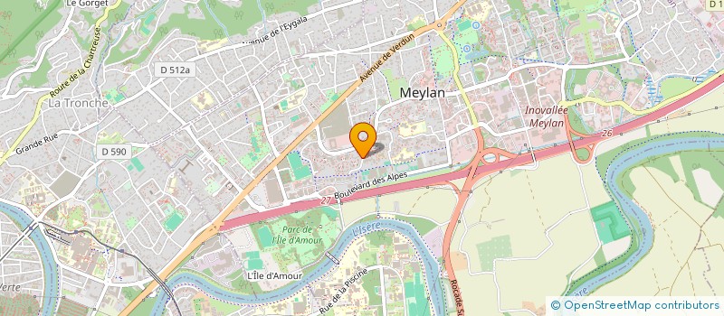 localisation de l'entreprise IMPULSION à MEYLAN