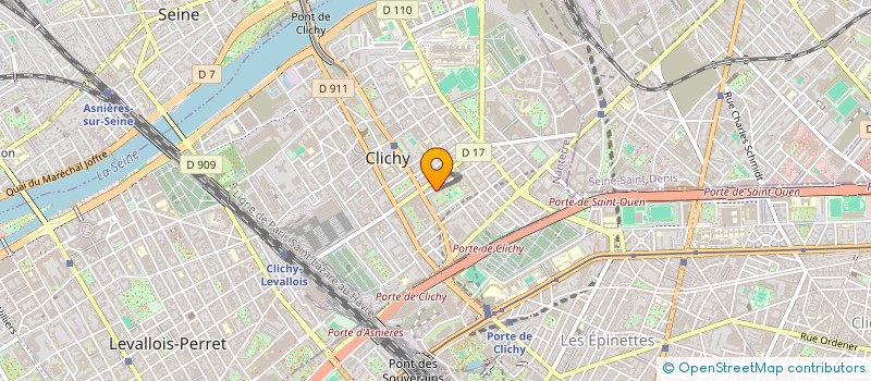 localisation de l'entreprise IMPULSION FINANCE à CLICHY