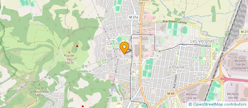 localisation de l'entreprise IMPULSION SPORT  CLERMONT-FERRAND