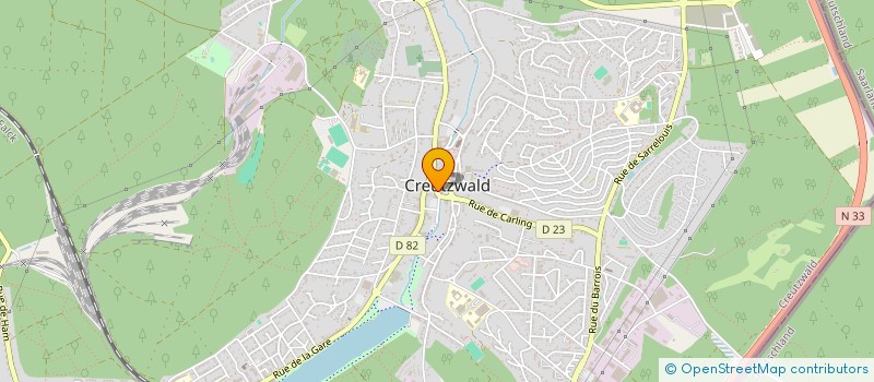 localisation de l'entreprise IMRA COIFFURE  CREUTZWALD