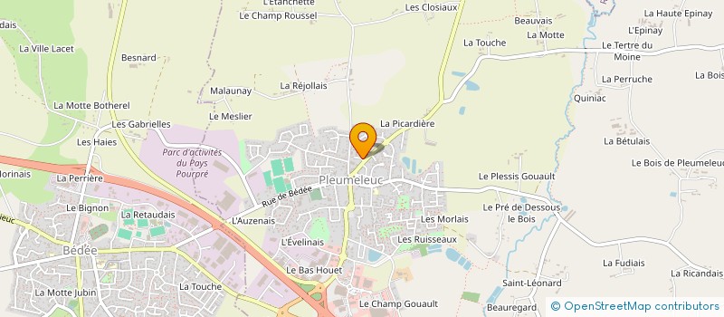 localisation de l'entreprise IMRIAH à PLEUMELEUC