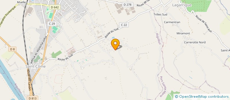 localisation de l'entreprise IMS 47  AIGUILLON