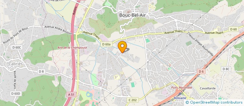 localisation de l'entreprise IMSA INVEST à BOUC-BEL-AIR