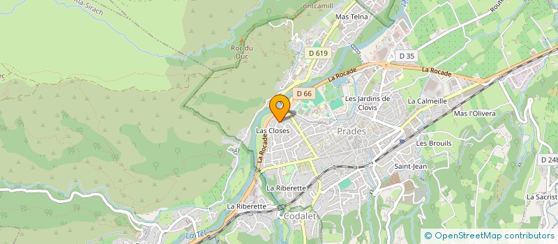 localisation de l'entreprise IMSEL  PRADES