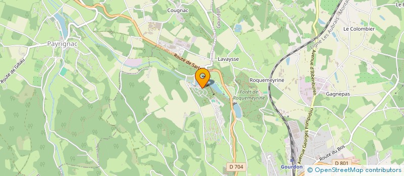 localisation de l'entreprise IMSO  GOURDON