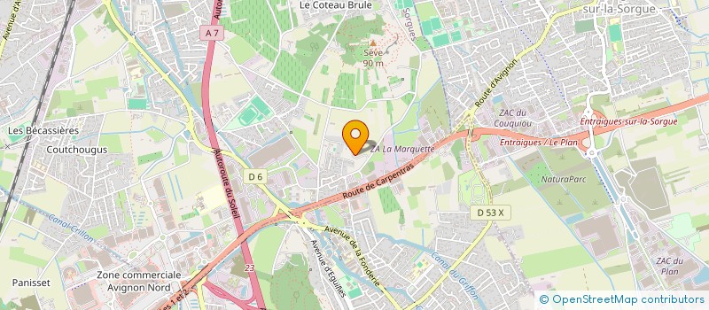 localisation de l'entreprise IMSOW  SORGUES