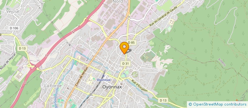 localisation de l'entreprise IMT à OYONNAX