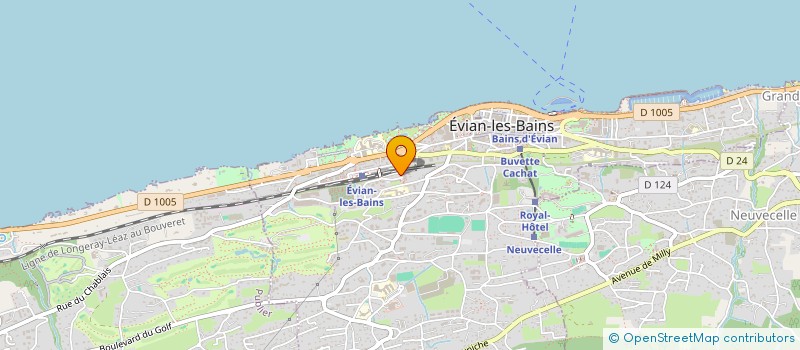 localisation de l'entreprise IMT IMMOBILIER 74  EVIAN-LES-BAINS