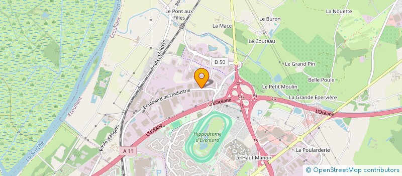 localisation de l'entreprise IMTEC SAINT AUBIN à ECOUFLANT