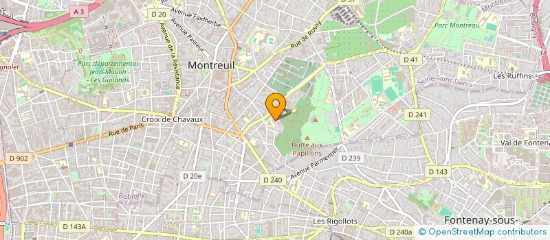 localisation de l'entreprise IMU à MONTREUIL