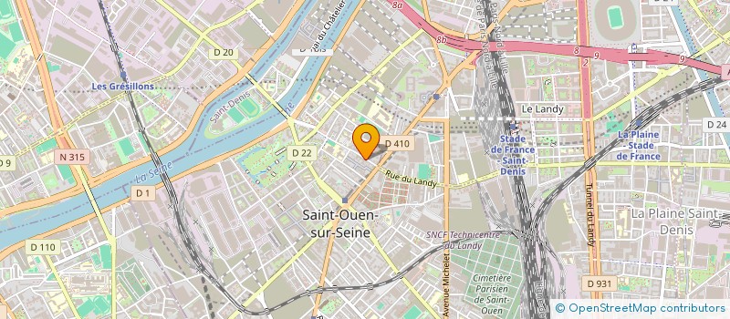 localisation de l'entreprise IMV à SAINT-OUEN-SUR-SEINE