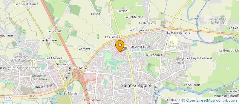 localisation de l'entreprise IMVERSE SAS  SAINT-GREGOIRE