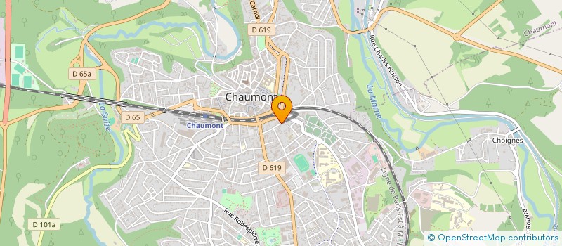 localisation de l'entreprise IMVESTISS à CHAUMONT